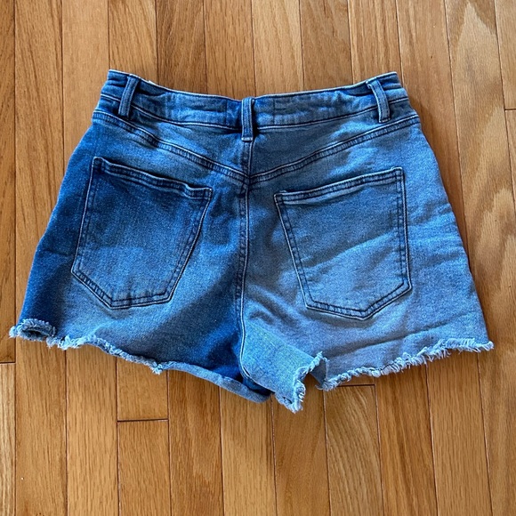 Two Tone Denim Shorts - Picture 3 of 3